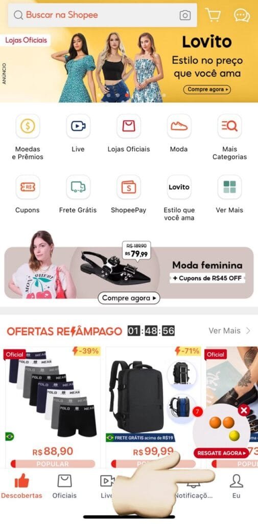 Print app da Shopee