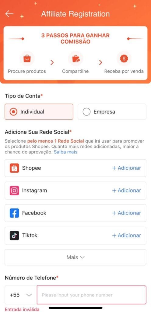 Print app da Shopee