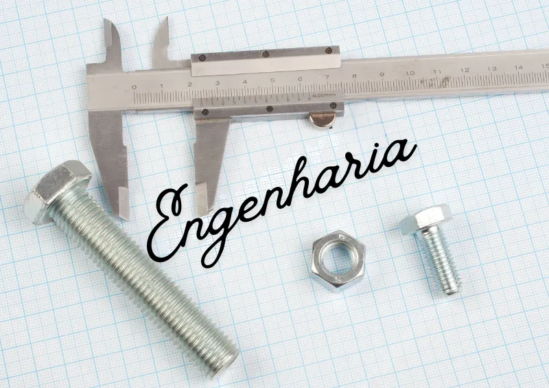 ferramentas de engenharia em um fundo branco