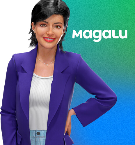 imagem da magalu, personagem ia da magazine luiza