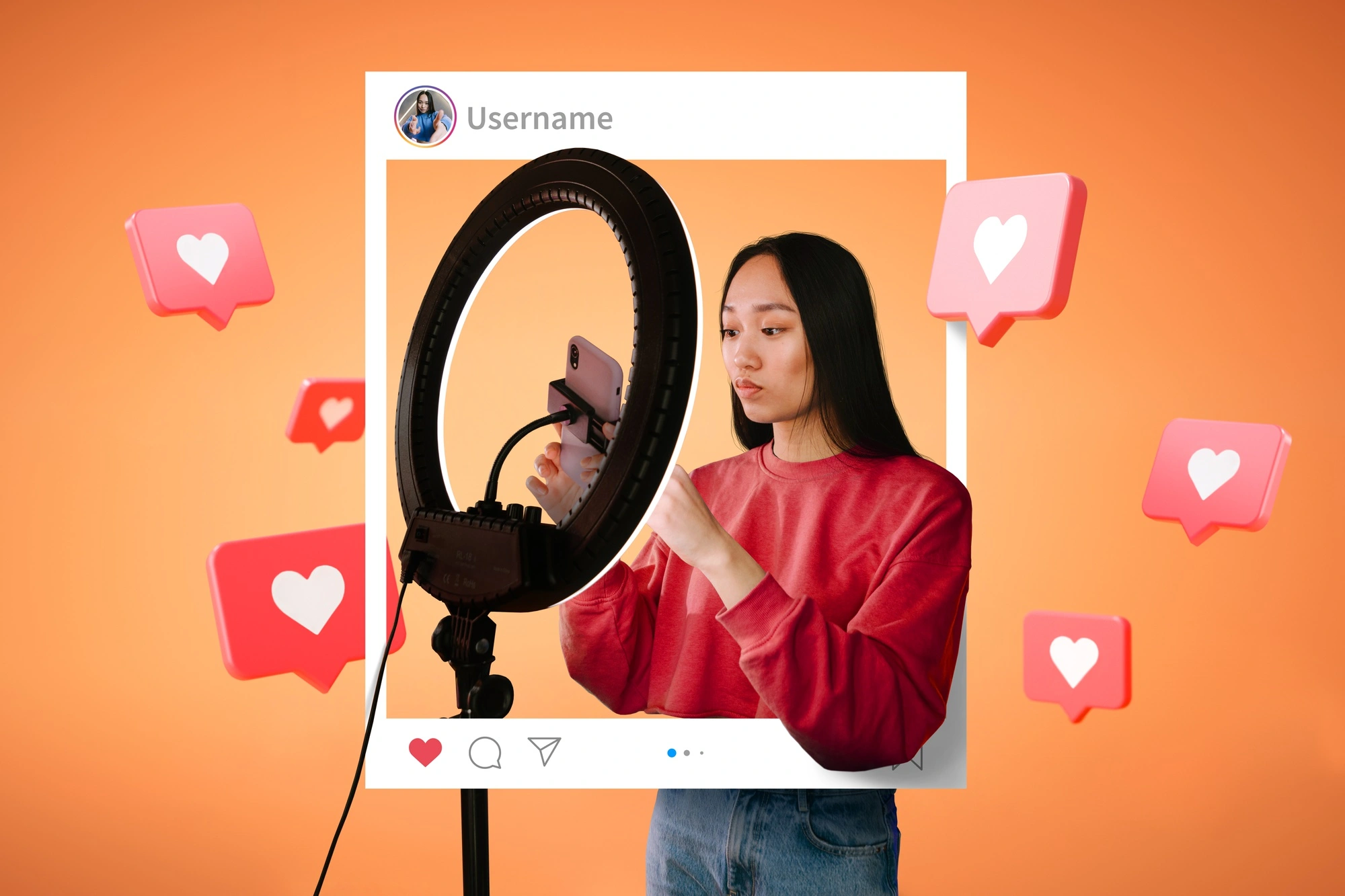 Afiliado AliExpress: Guia Definitivo em Poucos Passos! 7 mulher na frente de uma câmera fazendo vídeo para redes sociais