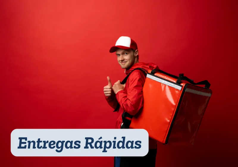 entregador com uma bag de entrega