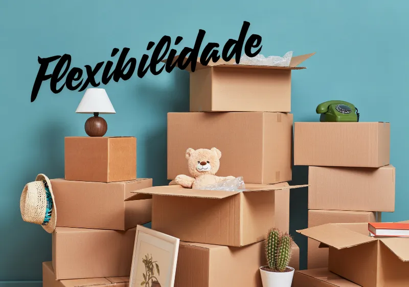 pilha de caixas de papelão para mudança de casa