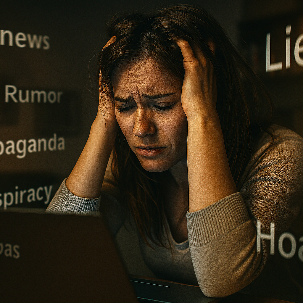Você sabe os perigos da Inteligência Artificial Adversária? 4 mulher aflita