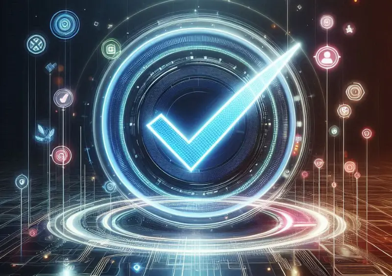 imagem com um check digital