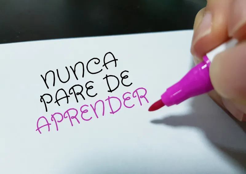 Tecnologia para Leigos folha escrita nunca pare de aprender