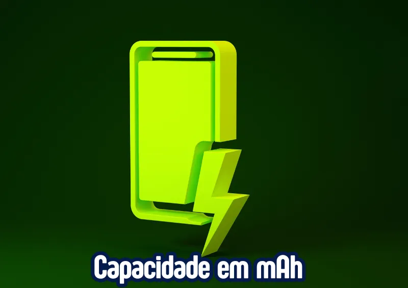 desenho de celular verde com símbolo de carga