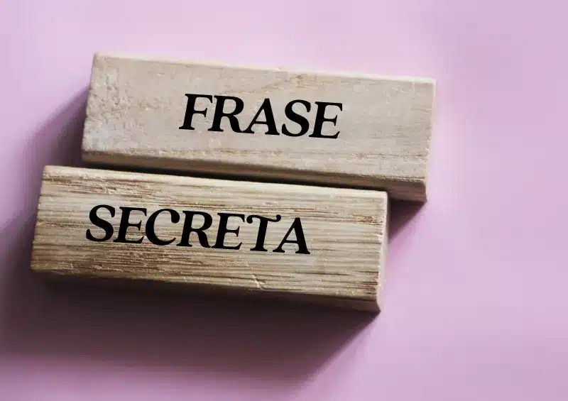 blocos de madeira escrito frase secreta
